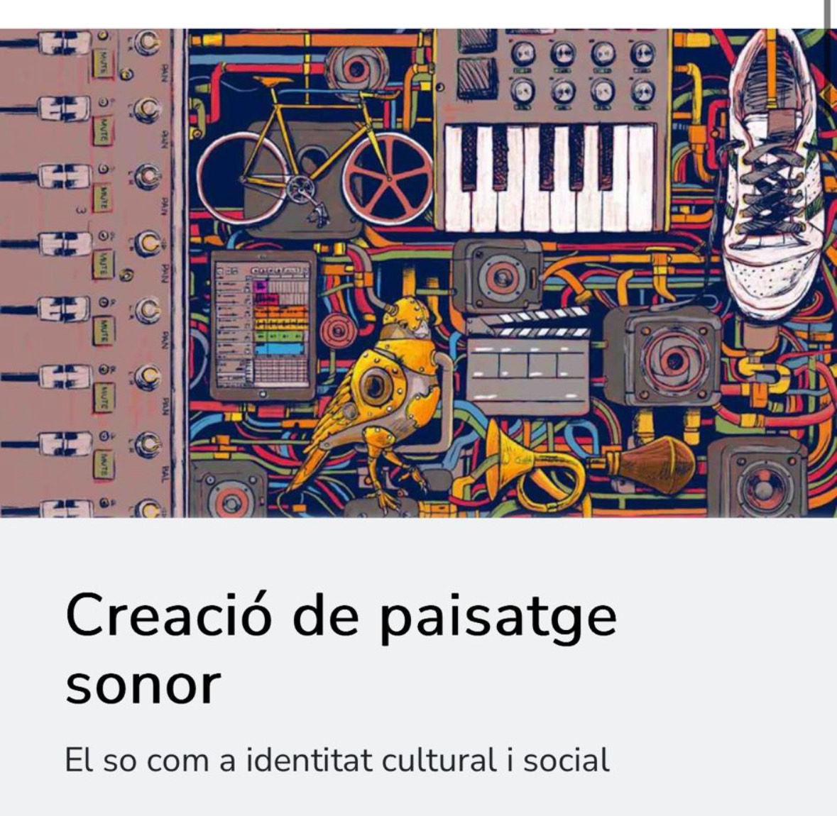 Creació de paisatge sonor Creació de paisatge sonor